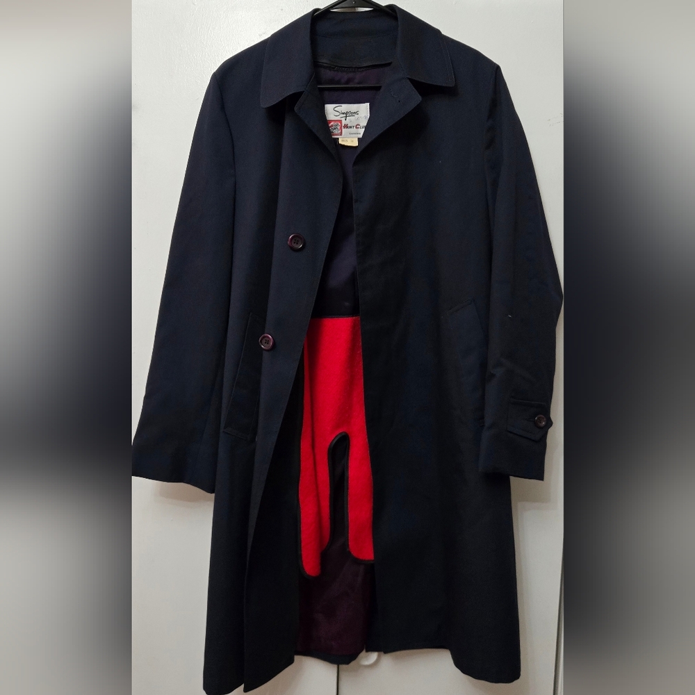 Simpsons Sears Hunt Club Trench Coat - Picture 2 of 7